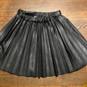 J crew girls size S faux leather skirt